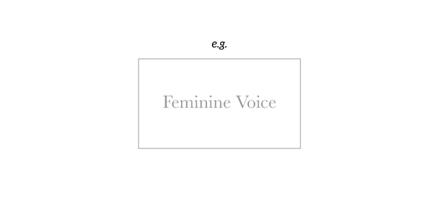 Example feminine voice media.